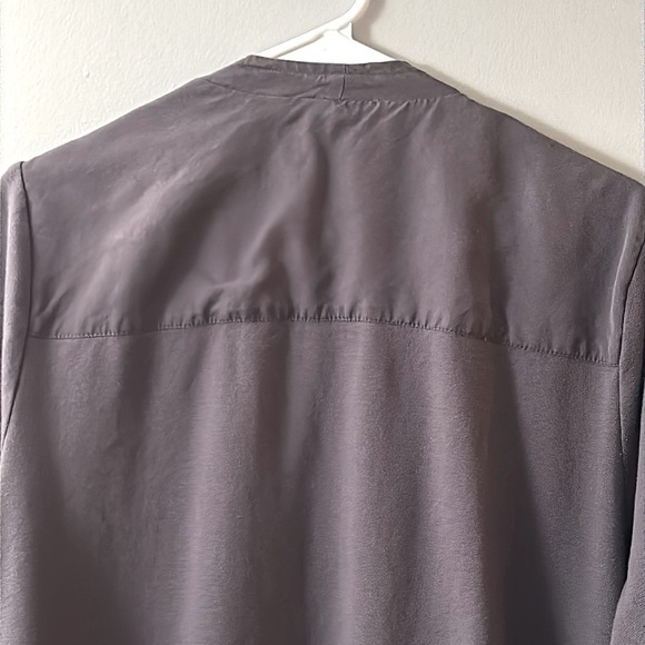 DALIA Jacket Gray  Cotton / Spandex Drawstring Open Front - Size 1X - Picture 7 of 8